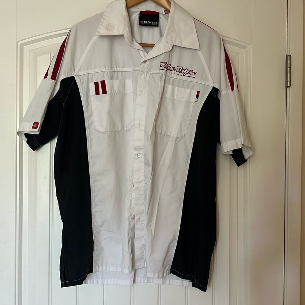 Men’s XL Troylee Designs Pit Crew shirt Button Up